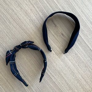 Set of 2 Navy Headbands